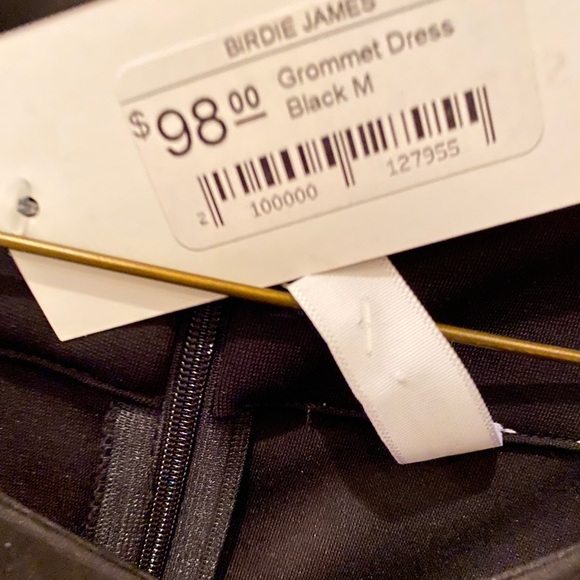 Black dress with  crew beck and grommets - Picture 11 of 11